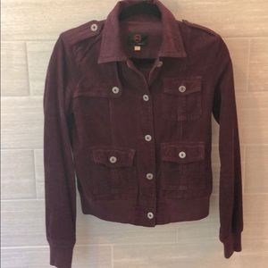 AG Adriano Goldschmied Purple Corduroy Jacket S